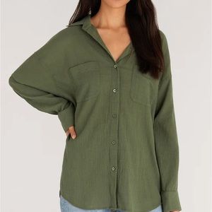 Z SUPPLY LALO GAUZE BUTTON UP TOP